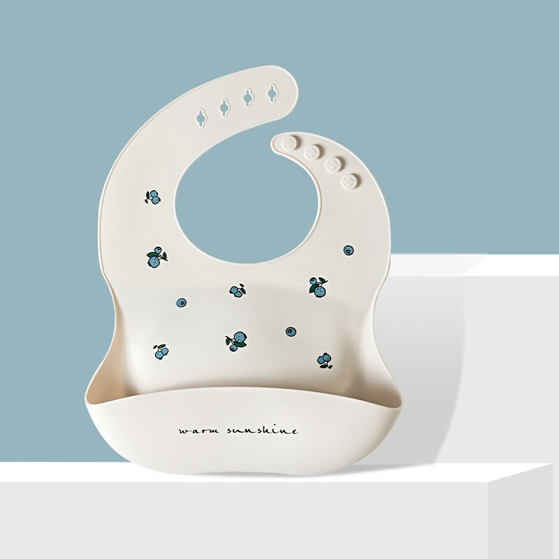 Newborn Baby Silicone Feeding Bibs